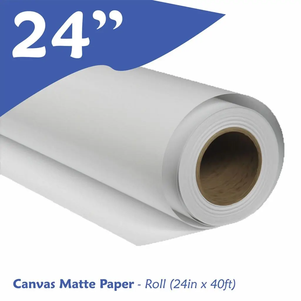 Canvas Matte Paper - Roll (24in x 40ft)