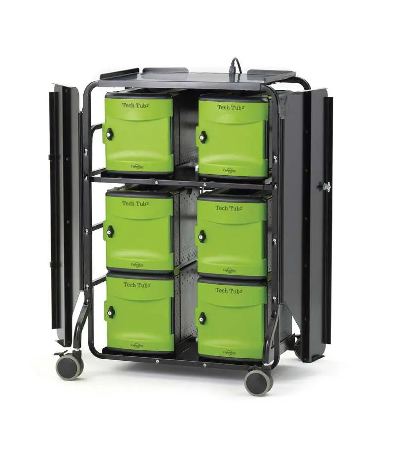 Tech Tub2 Premium Cart - Holds 32 devices